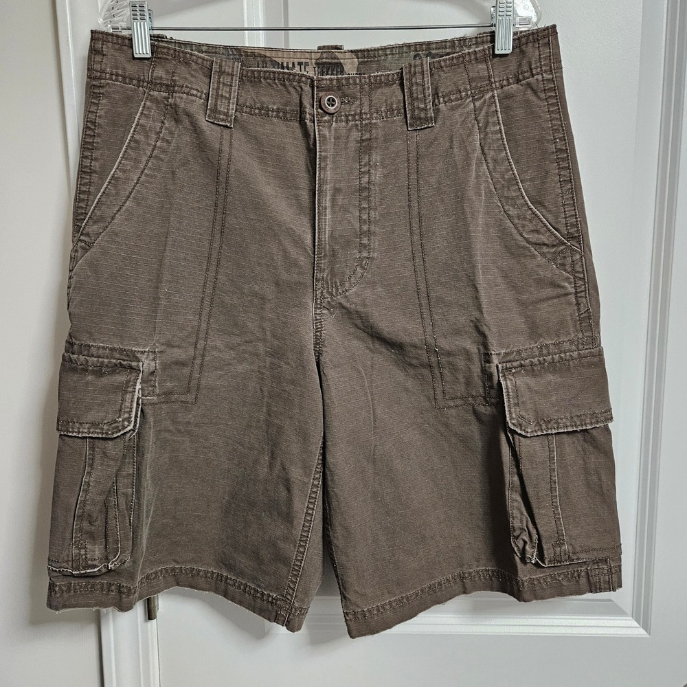 RedHead Cargo Shorts Mens 36 Brown Ultimate Trekker Ripstop Cotton Utility VTG